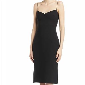 Likely Women’s Dress Black V-Neck Slit-Hem Sheath